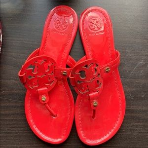 RED TORY BURCH FLIP FLOPS